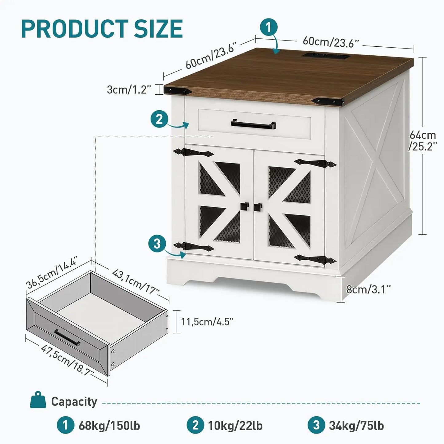 End Table Charging Station