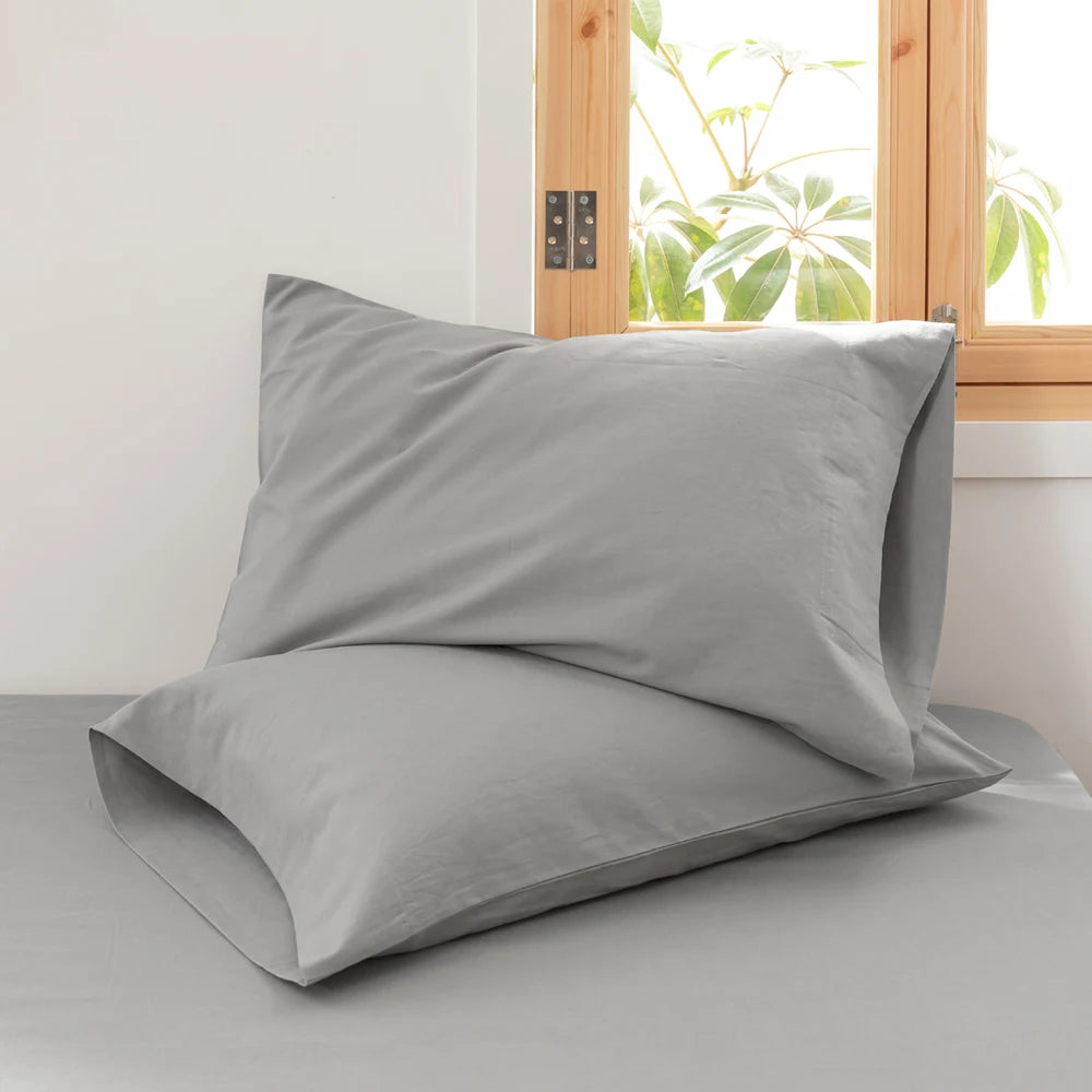 Linen Cotton Pillow Cases 2PCS Comfortable