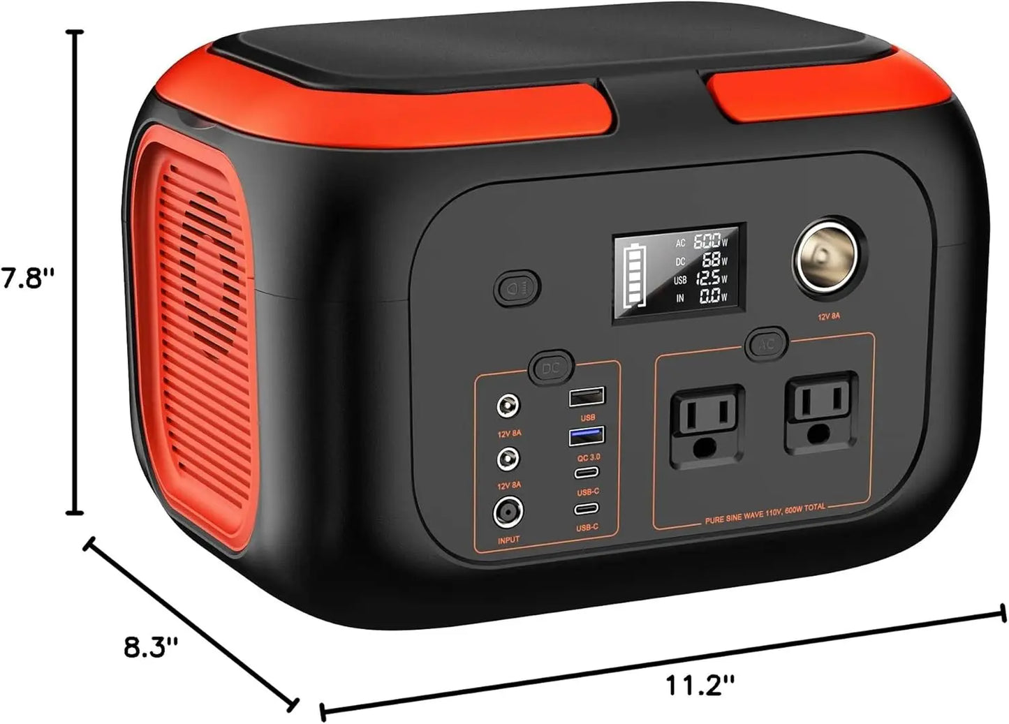 Portable Power Station, Solar Storage Power Bank For Camping Travel RV Home