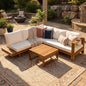 Outdoor Sofa Set with Coffee Table,