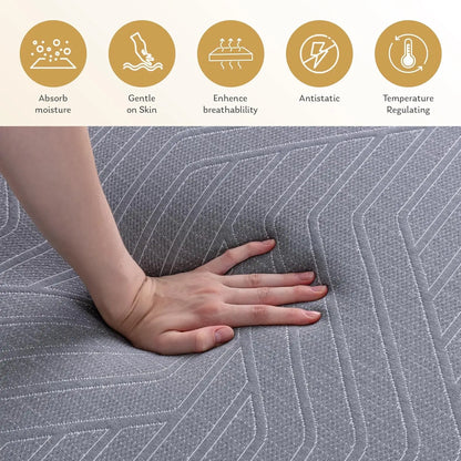 Mattress, Copper Gel Cooling Memory Foam Mattress for Back Pain Relief