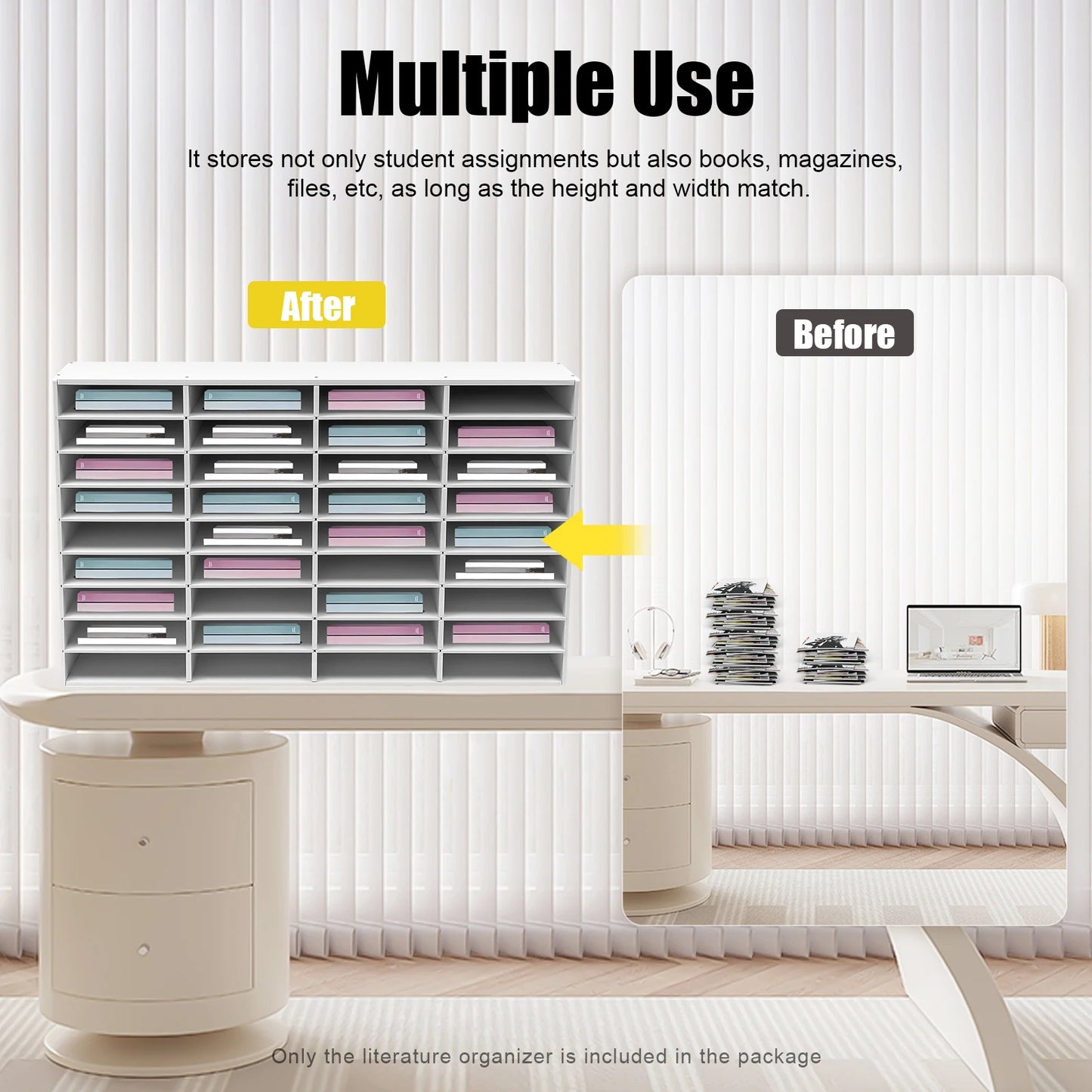 Wooden Literature Organizer