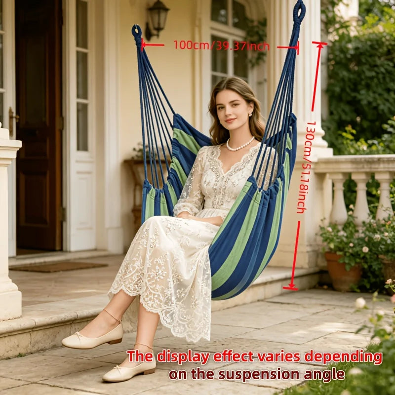 1 Piece Multifunctional Patio Hammock Chair Multiple Sizes Available For Outdoor Wood Patio Park With Instruction Manual