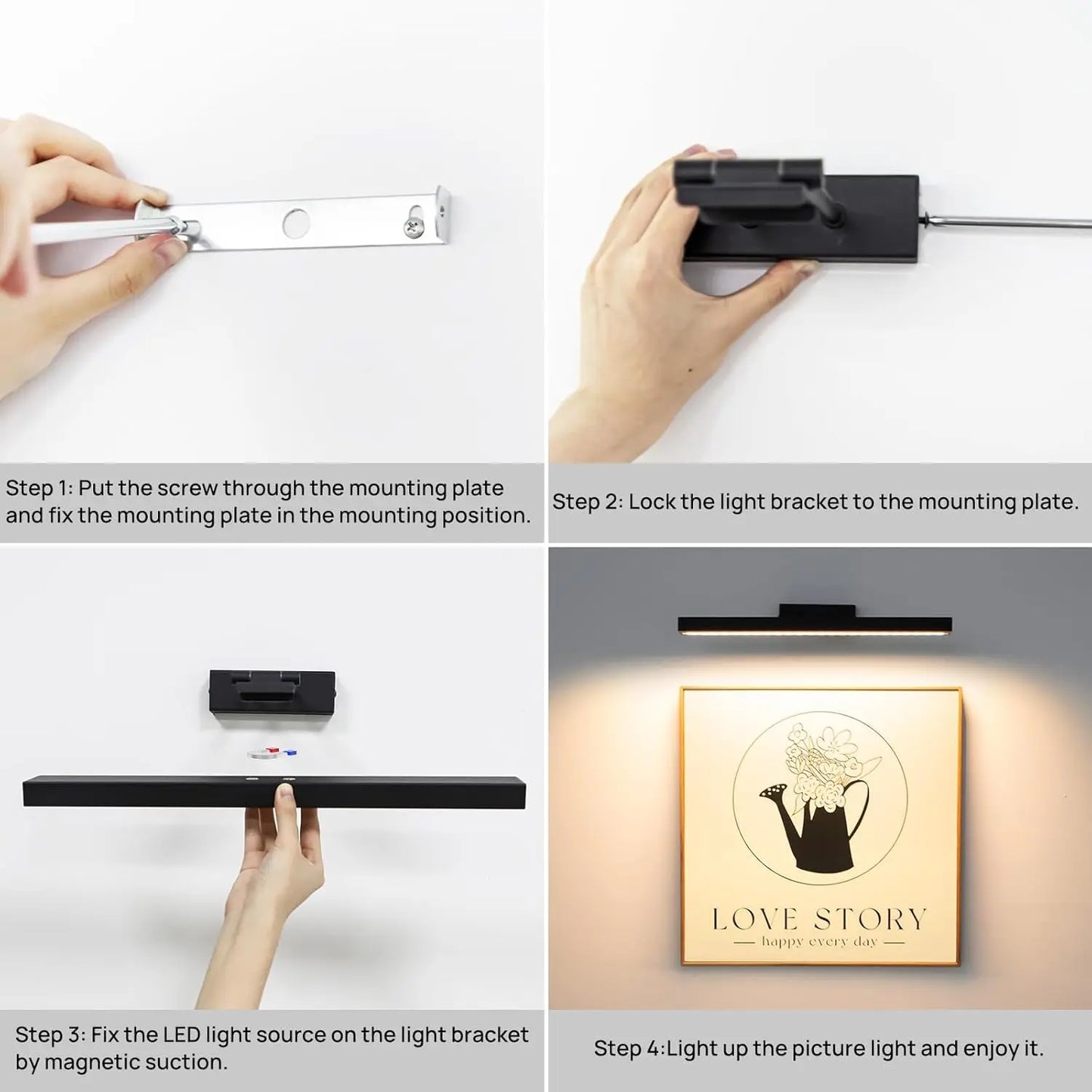 Wireless Art Light for Paintings with Remote Control