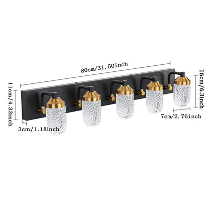 Wall mounted decorative light fixture (black)