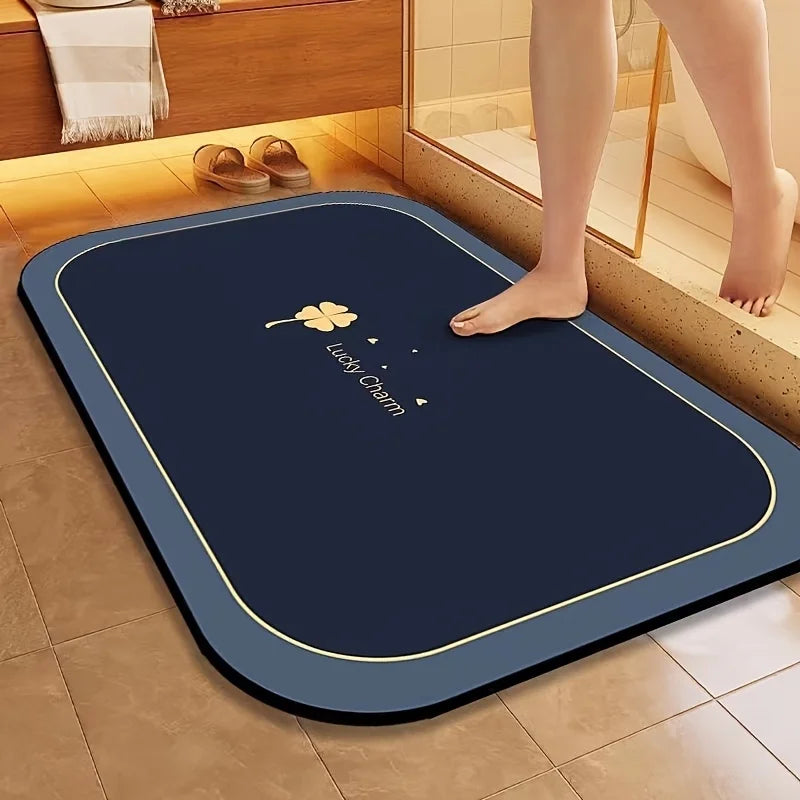 Bath Mat Quick Dry, Super Absorbent Non-slip