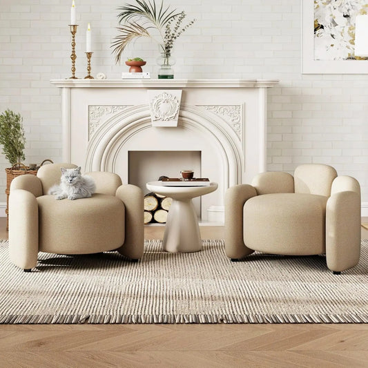 Side Chair, Scandinavian Style, Solid Wood Base