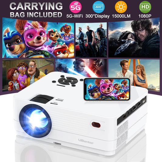 Full HD Movie Projector/300" Display Outdoor Movies, Home Theater