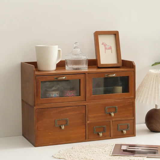 Solid Wood Desktop Organizer