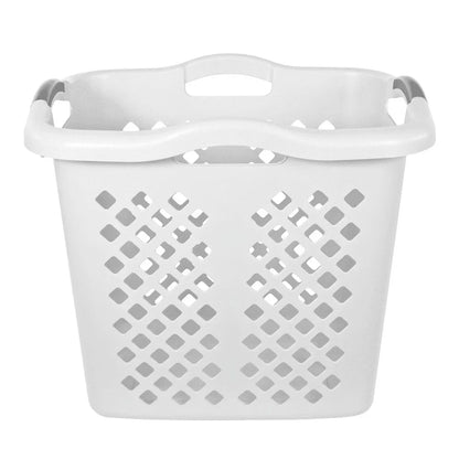 Plastic Laundry Basket with 4 Handles Breathable,Durable, & Versatile