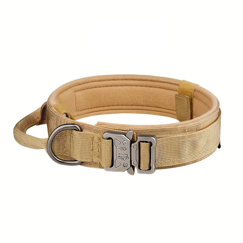 Tactical Dog Collar And Leash Set With Control Handle