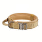 Tactical Dog Collar And Leash Set With Control Handle