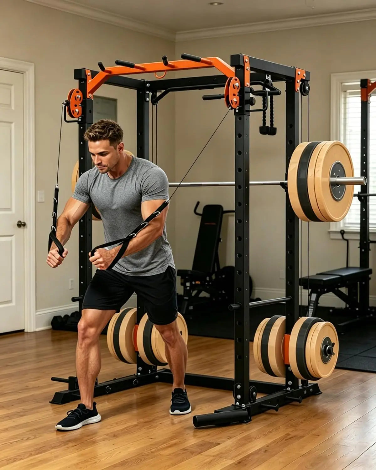 Power Rack with Cable Crossover
