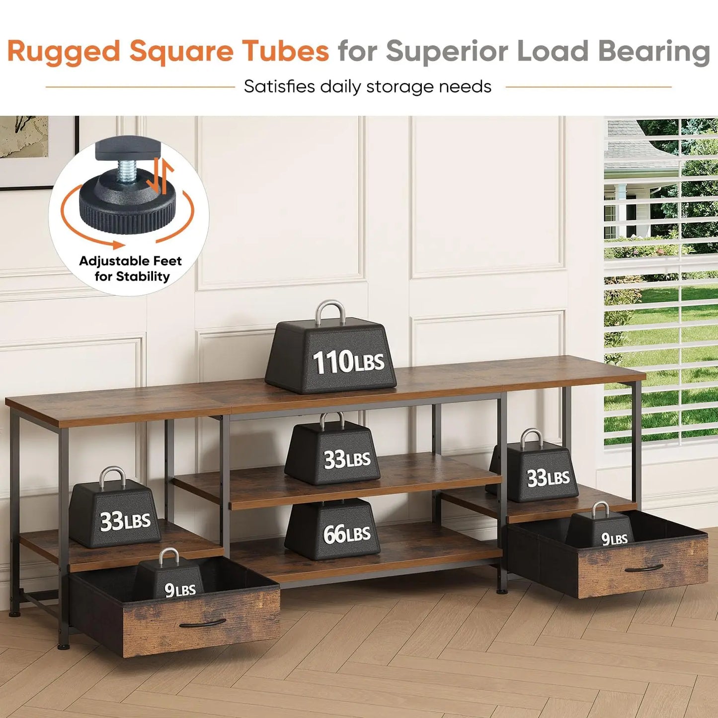 TV Entertainment Center For Living Room Media Console