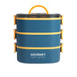 Bento box lunch box, stackable, leak-proof, portable, microwave safe
