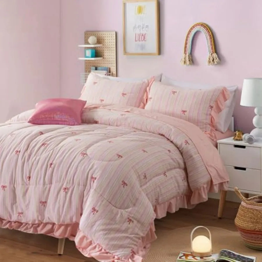 Bedding Set, Ruffle 6 Pcs