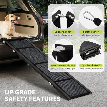 Folding Pet Ramp With Non-Slip Surface