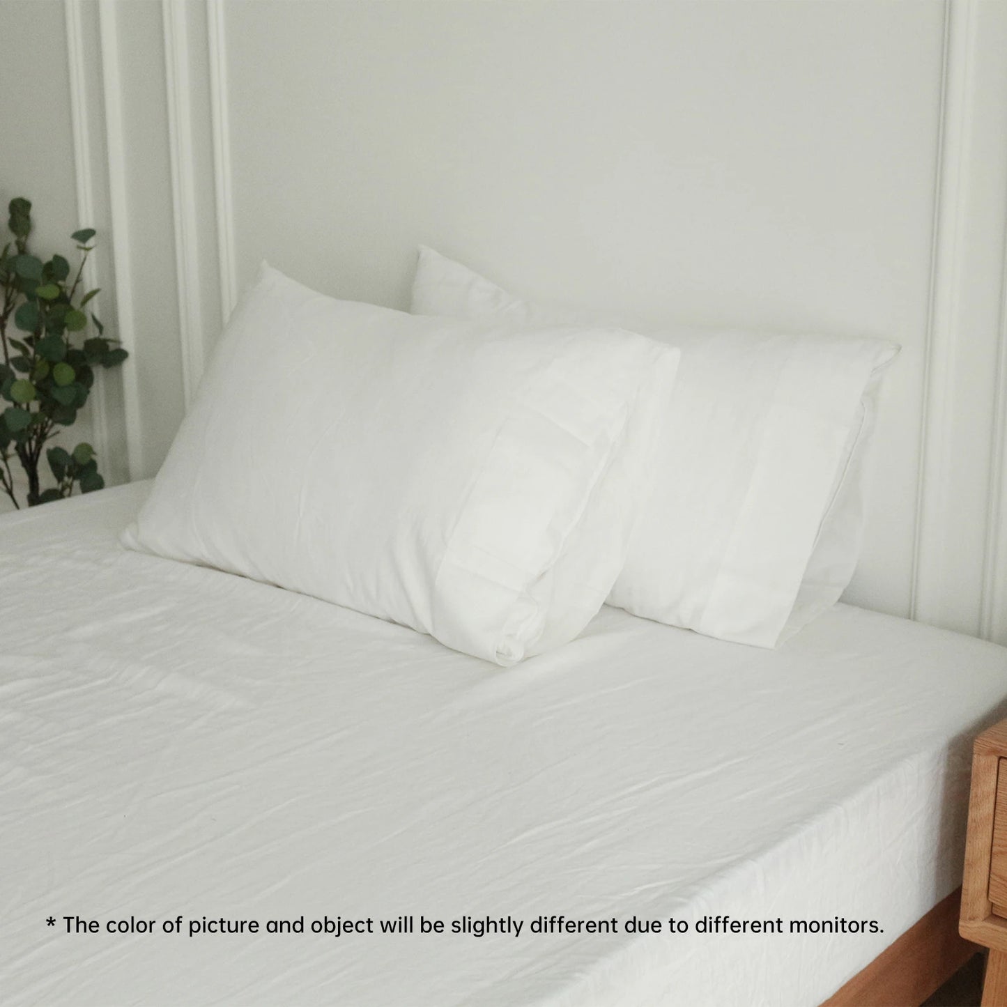 Linen Cotton Pillow Cases 2PCS Comfortable