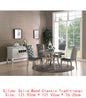7pc Rect. Glass Dining Table Set w/ Chairs