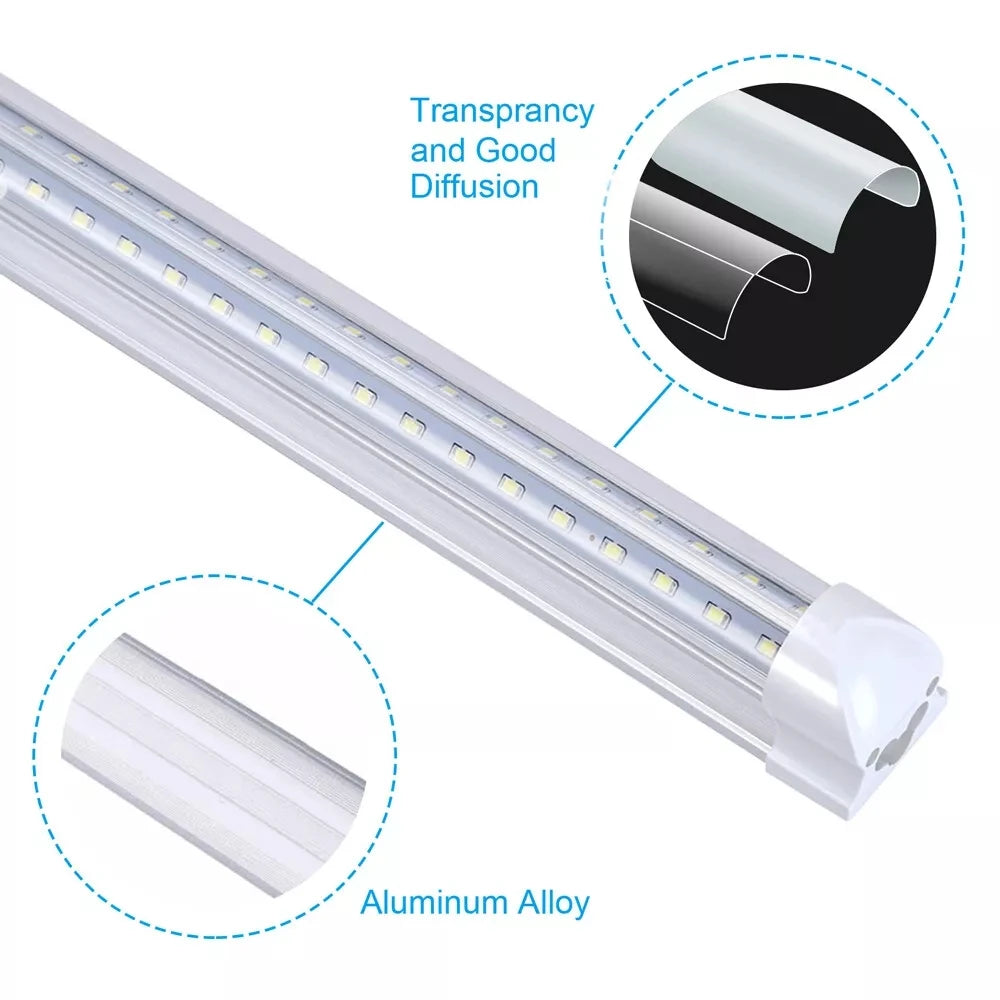 12 Pack, 8FT Led Shop Light