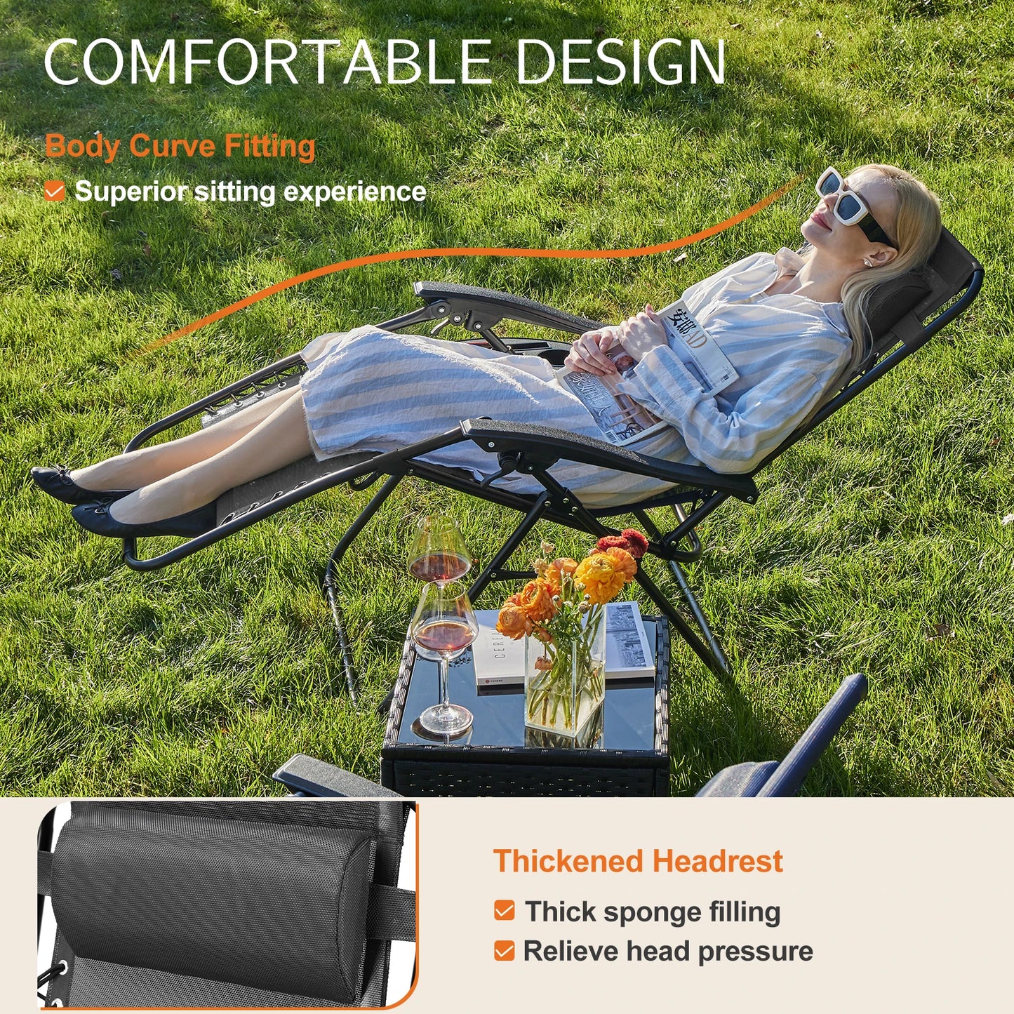 Zero Gravity Portable Recliner