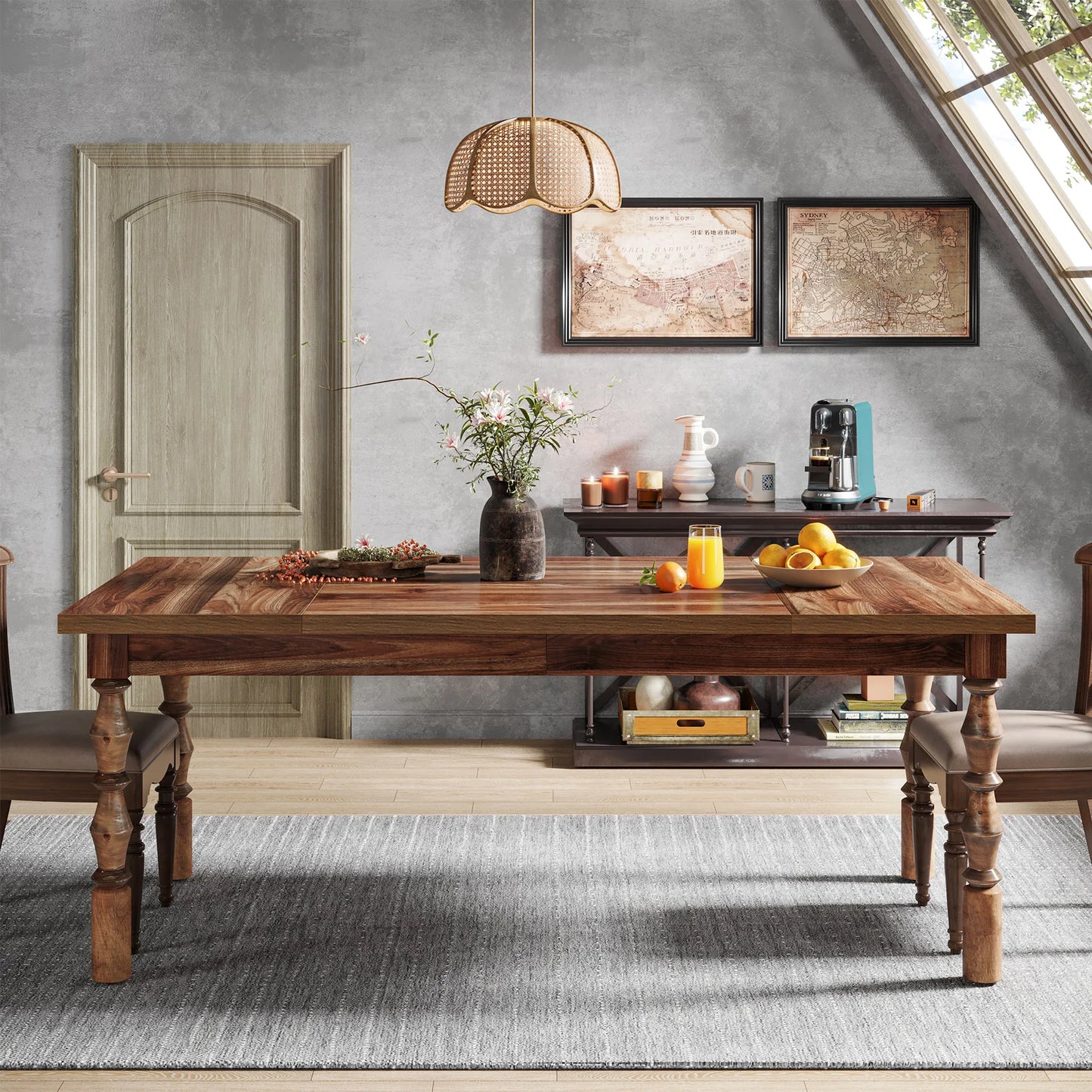 Wood  Table for 4-6 People
