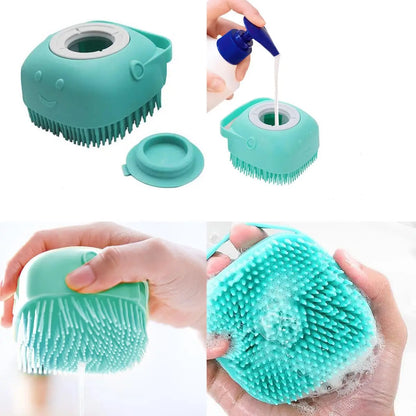 Pet Grooming Kit: Self-Cleaning Brush, Massage Glove, Nail Clipper & Flea Comb