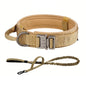 Tactical Dog Collar And Leash Set With Control Handle