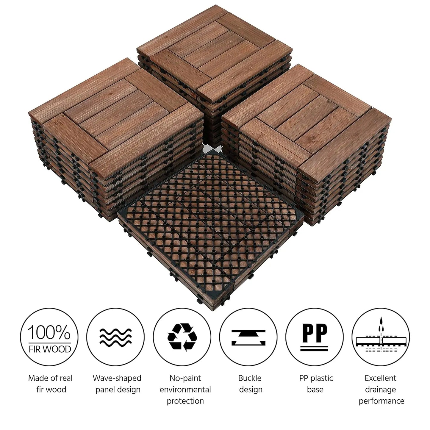 Interlocking Tiles Wood Composite