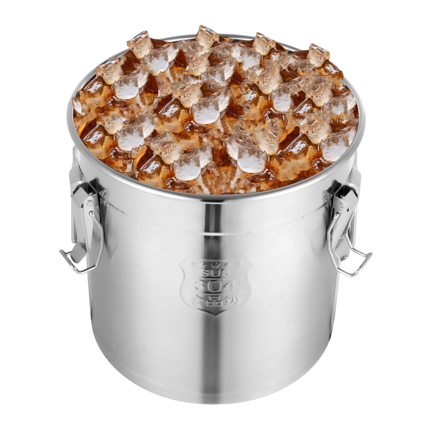 Stainless Steel Airtight Container Food Storage Bucket with Lid