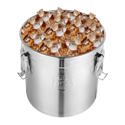 Stainless Steel Airtight Container Food Storage Bucket with Lid