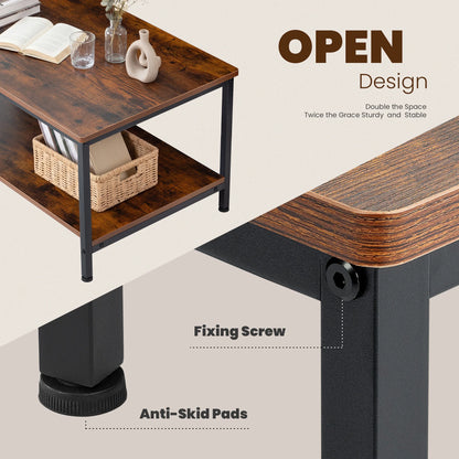 Wood Coffee Table with Storage