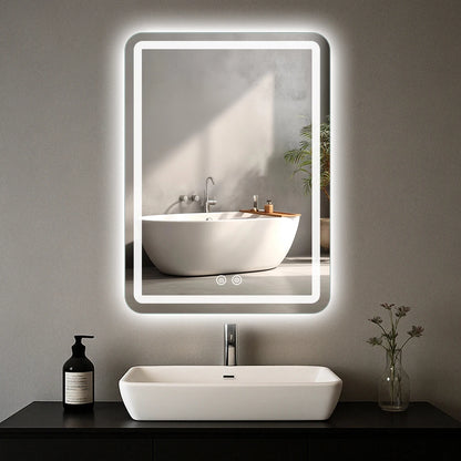 Bathroom Mirror with Backlit Lights Fog less