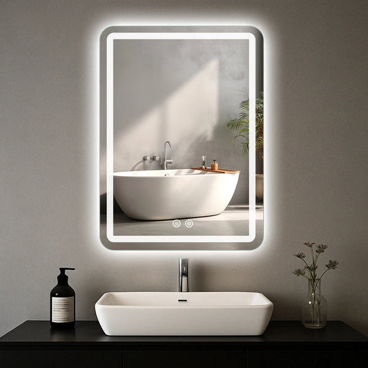 Bathroom Mirror with Backlit Lights Fog less