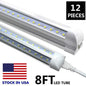 12 Pack, 8FT Led Shop Light