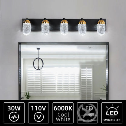 Wall mounted decorative light fixture (black)