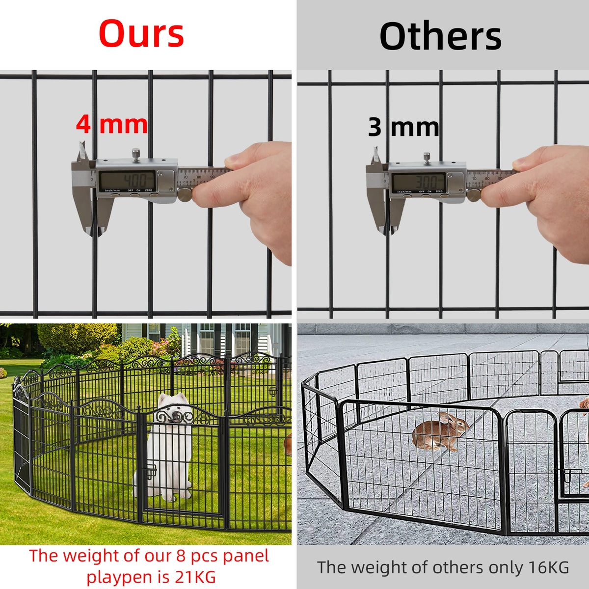 Heavy Duty Metal Dog Playpen