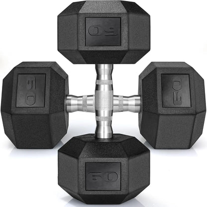 Rubber Hex Dumbbell