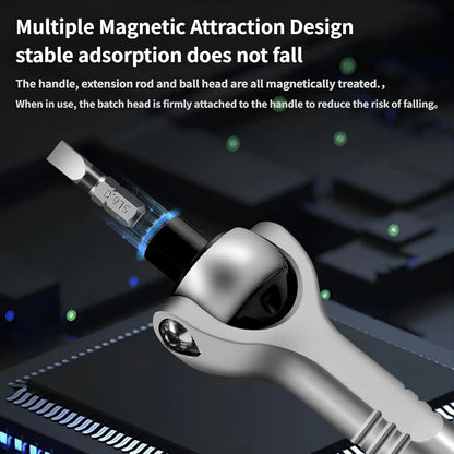 Magnetic screw driver set