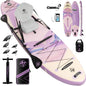12'x36 Inflatable Paddle Board, 500lbs Extra Wide Stand Up Paddleboard for Adults with Premium SUP Accessories Kit & Backpack