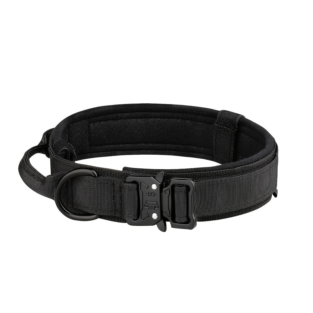 Tactical Dog Collar And Leash Set With Control Handle