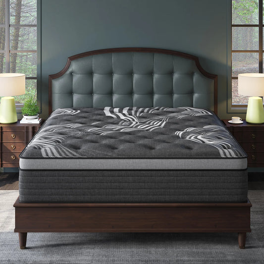 12"14" Gel Memory Foam Hybrid Pocket Spring Mattress Twin Full Queen King Bed Mattress In A Box, Medium Firm Motion Isolation