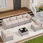Outdoor Patio Furniture Set, Sectional Sofa, Wicker Rattan Patio Furniture