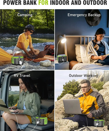 Portable Power Station, Solar Storage Power Bank For Camping Travel RV Home