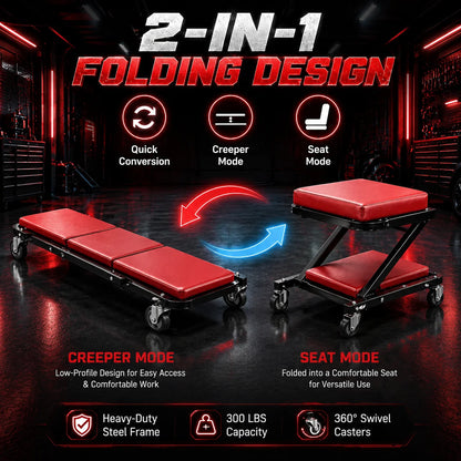 Foldable Rolling Creeper