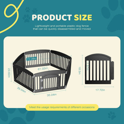 Playpen Expandable Durable Folding Portable Puppy Playpen