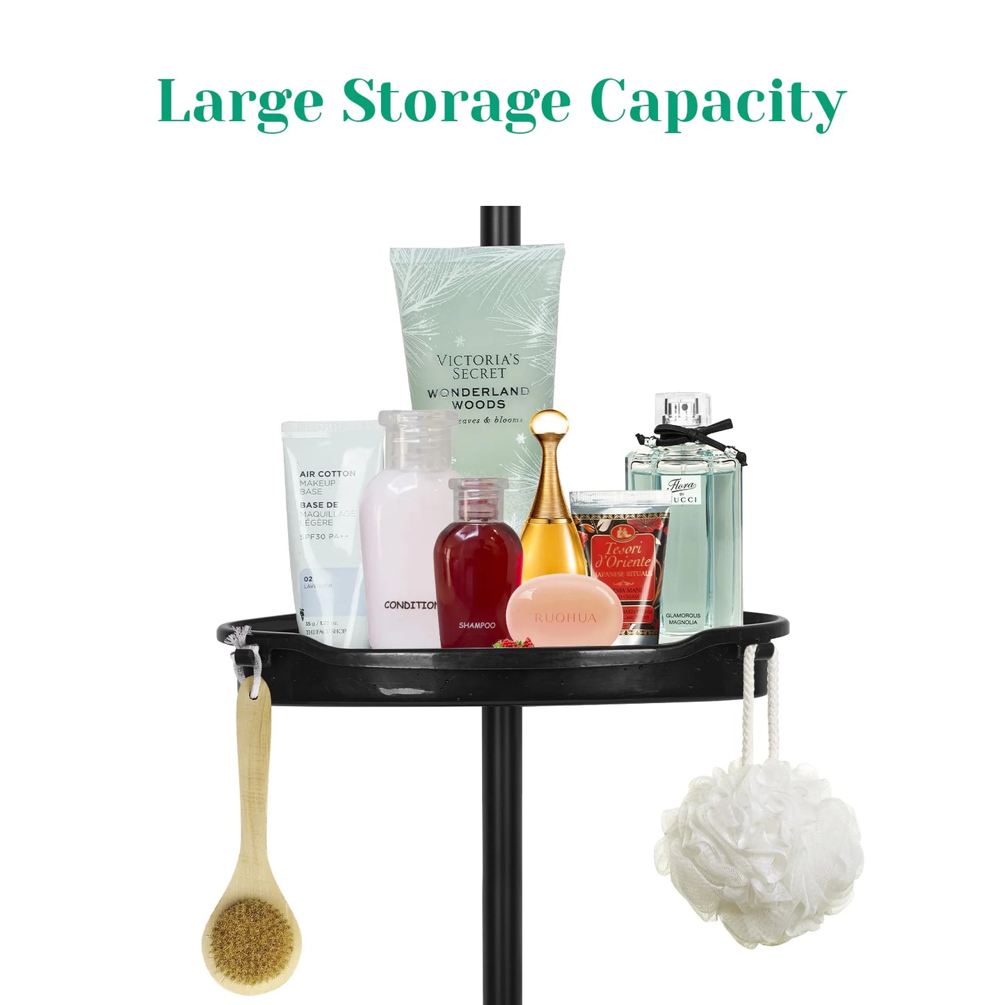 Corner Shower Caddy with Adjustable Shelves