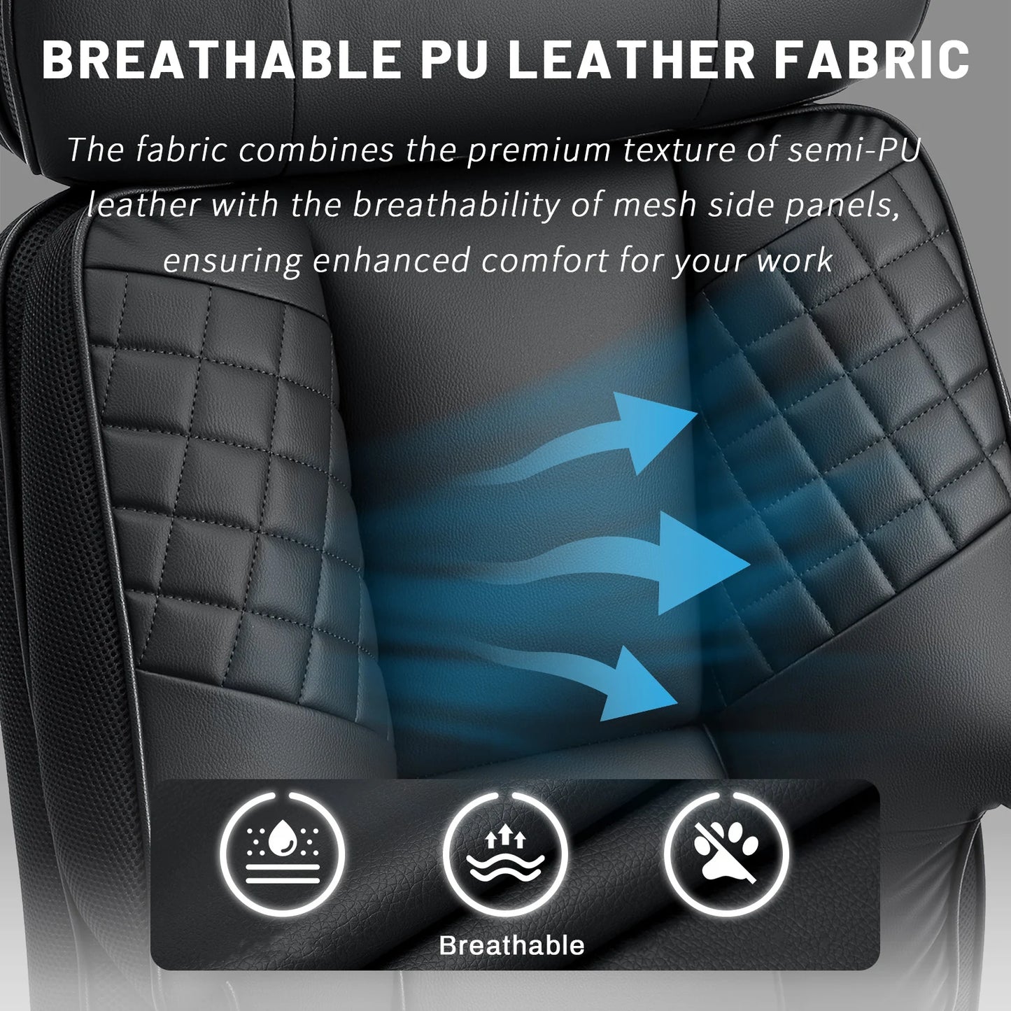 Office Chair with Foot Rest and Waist Lumber Support