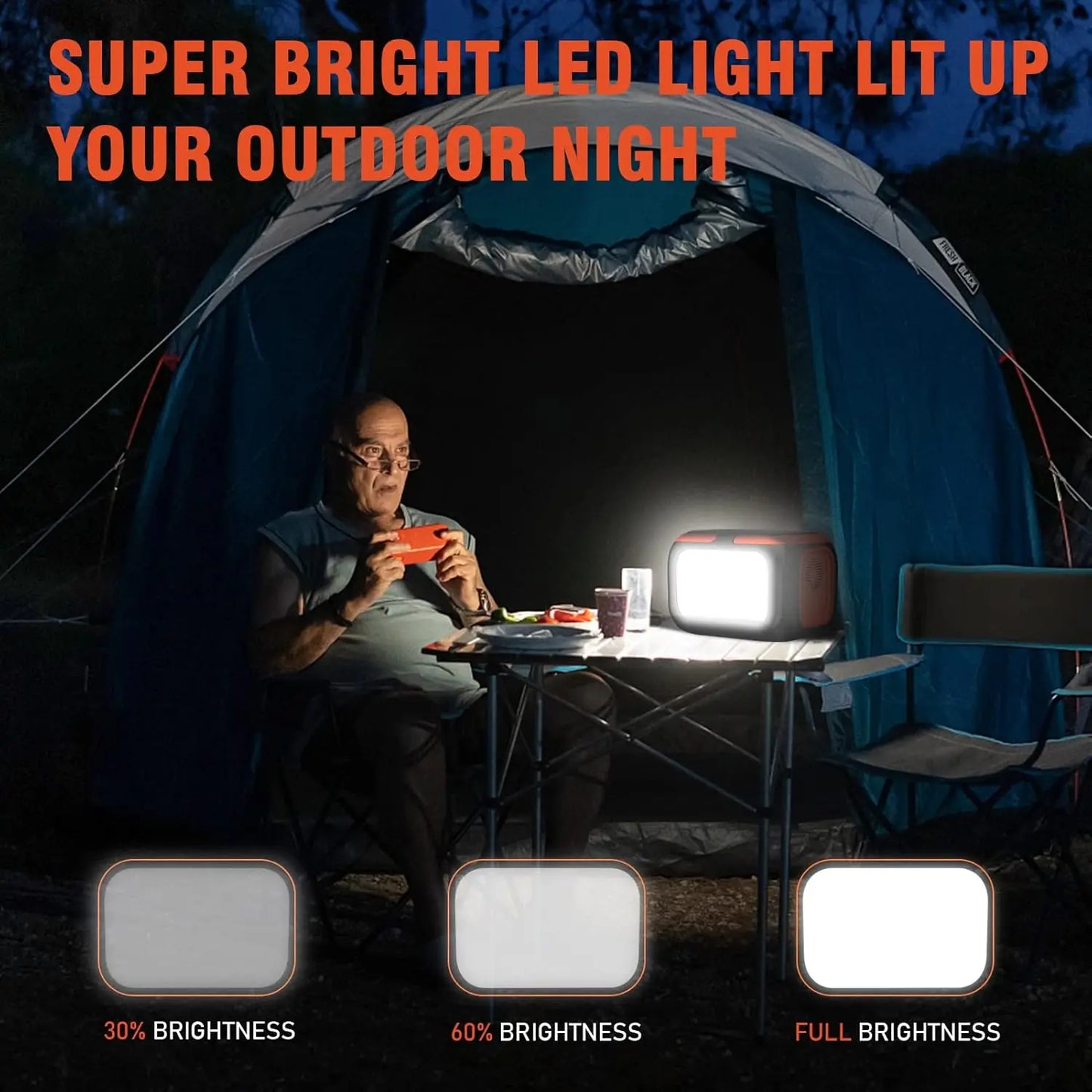 Portable Power Station, Solar Storage Power Bank For Camping Travel RV Home
