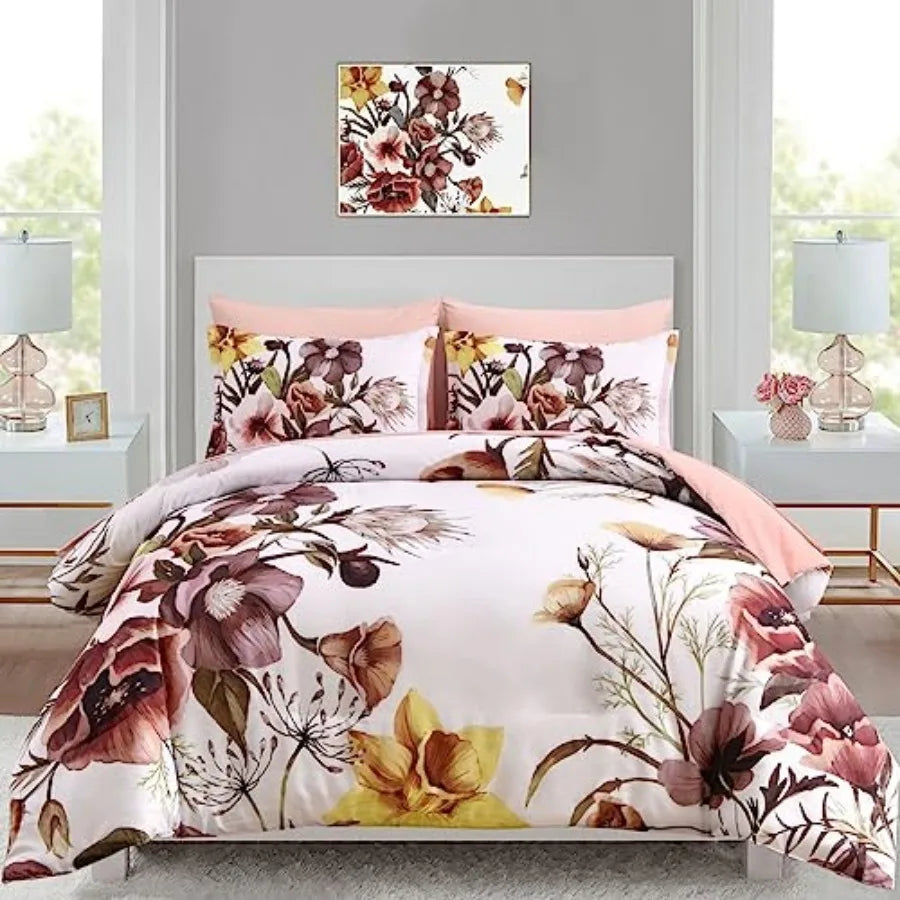 Floral Comforter Set 7 Pcs
